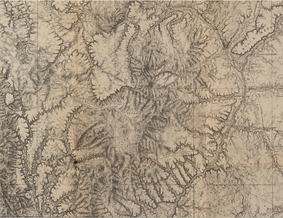 Wheeler Survey map of Jemez
          region